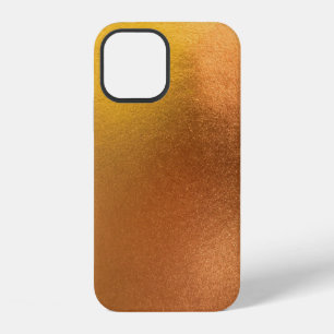 Gold- oder Folienfarbe Textur Hintergrund abstrakt iPhone 12 Hülle
