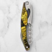 Gold oder gelbe Halbkreise. Kellnermesser (Rückseite)