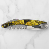 Gold oder gelbe Halbkreise. Kellnermesser (Rückseite)