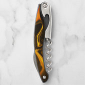 Gold oder gelbe Kurven. Kellnermesser (Rückseite)