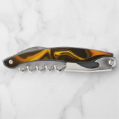 Gold oder gelbe Kurven. Kellnermesser (Rückseite)