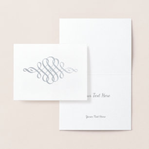 Gold oder Silber Modernes elegantes Muster Folienkarte