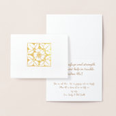 Gold oder Silber Modernes elegantes Muster Folienkarte (Anzeige)