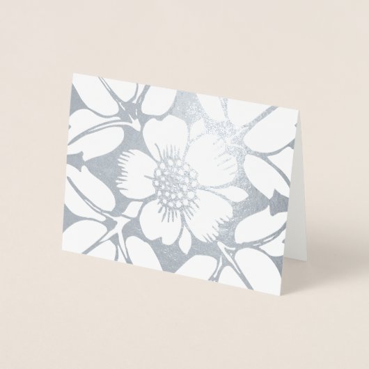 Gold oder Silber Modernes elegantes Muster Folienkarte (Vorderseite)