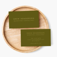 Gold Olive Green | Minimalistisch Modernes Berufli