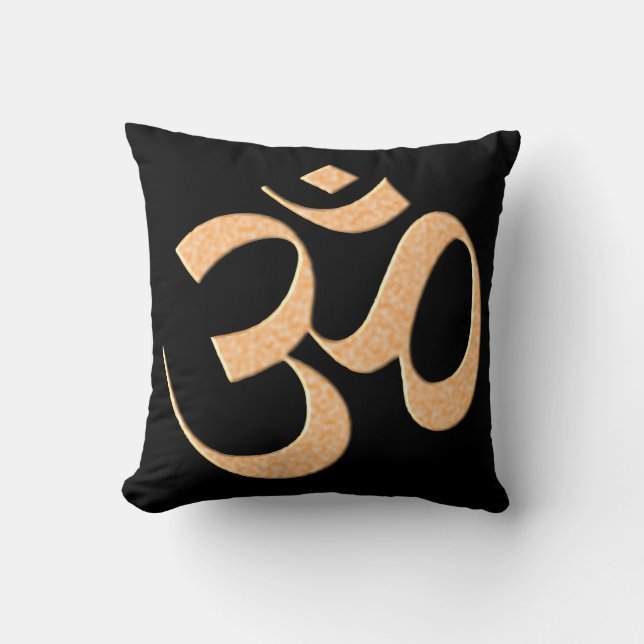 Gold Om  Kissen (Vorderseite)