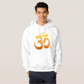 Gold Om Mantra Sun Hoodie Meditation Yoga (Vorne ganz)
