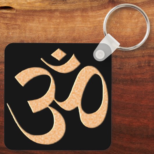 Gold Om Schlüsselanhänger (Rückseite)