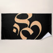 Gold Om Strandtuch (Vorderseite)