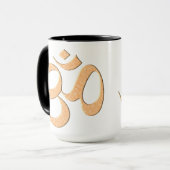 Gold Om Tasse (Vorderseite Links)
