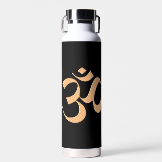 Gold Om Trinkflasche (Vorne)