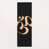 Gold Om  Yogamatte (Rückseite)