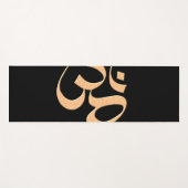 Gold Om  Yogamatte (Vorderseite (Horizontal))