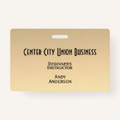 Gold Ombre Ausweis (Vorderseite)