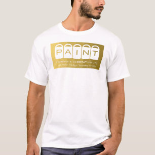 Gold Ombre, farbige Eimer, Maler und Dekorator T-Shirt