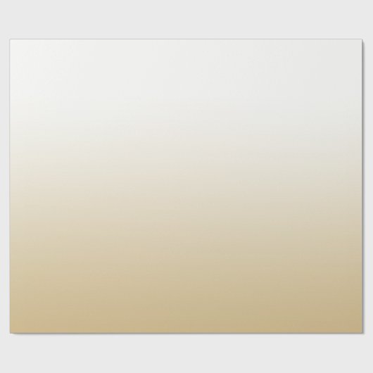 Gold Ombre Geschenkpapier (Flach)