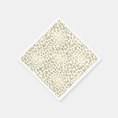 Gold Ombre Leopard Print Serviette (Ecke)