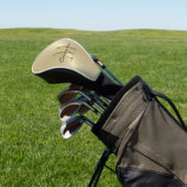 Gold On Gold Initial und Name Personalisiertes Ges Golf Headcover (In SItu)