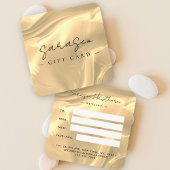 Gold Opal Stone Background Geschenkgutschein