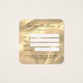 Gold Opal Stone Background Geschenkgutschein (Rückseite)