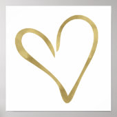 Gold Open Heart I Poster (Vorne)