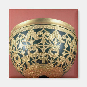 Gold openwork für eine lackierte Schüssel Magnet