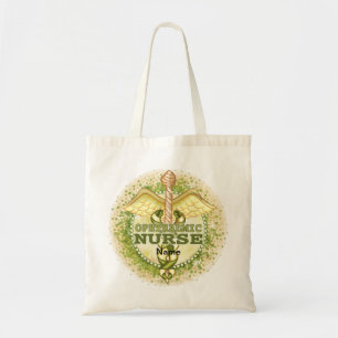Gold Ophthalmic Schwester Caduceus  Tragetasche
