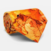 Gold orange fall maple leaves krawatte (Gerollt)