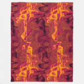 Gold Orange Fire Stone Fleecedecke (Vorderseite)
