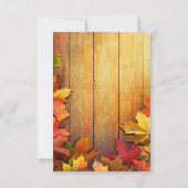 Gold Orange Green Herbst Herbstlaubs UAWG | RSVP Karte (Rückseite)