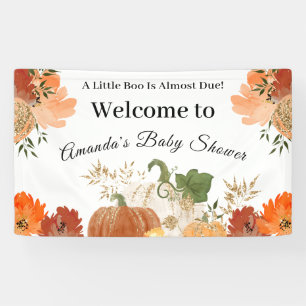 Gold Orange Herbst Herbst Baby Dusche Begrüßungsba Banner