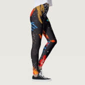Gold Orange Tropical Summer Ocean Underwater Leggings (Rechts)