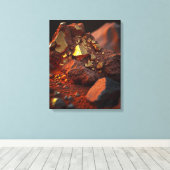 Gold Ore Nah Up: Red Earth Leinwand (Insitu (Holzboden))