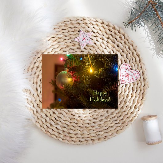 Gold Ornament Bauble Baum Löcher Weihnachten