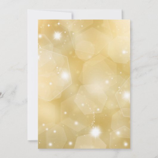 Gold Ornament Business Company Weihnachts-Party Einladung (Rückseite)