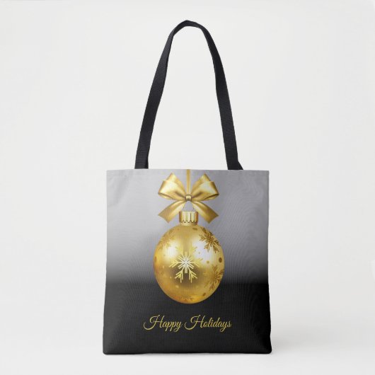 Gold Ornament Holiday Tote Bag Tasche (Vorderseite)