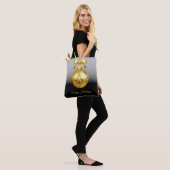 Gold Ornament Holiday Tote Bag Tasche (Am Model)
