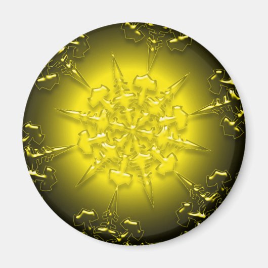 Gold Ornament Magnet (Vorne)