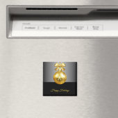 Gold Ornament Weihnachtsfest Magnet (In Situ (Geschirrspüler))