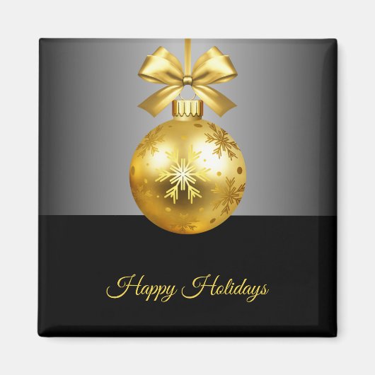 Gold Ornament Weihnachtsfest Magnet (Vorne)