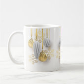 Gold Ornamente Weihnachten Kaffeetasse (Links)