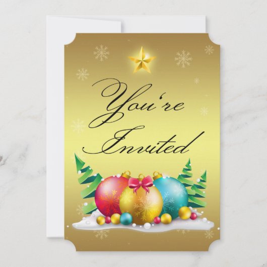 Gold Ornimental, Ihre maßgeschneiderten 5 Zoll x 7 Einladung (Vorderseite)