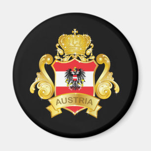 Gold Österreich Magnet