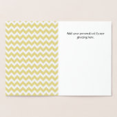 Gold Ostersonnkarte Folienkarte (Innenseite)