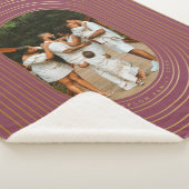 Gold Oval Frame Custom Foto Family Weihnachten Sherpadecke (3/4)