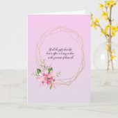 Gold Oval Frame Muttertag Karte (Gelbe Blume)