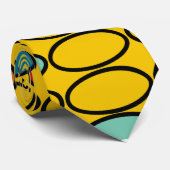 Gold Ovals Neck Tie Krawatte (Gerollt)
