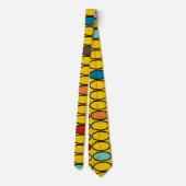 Gold Ovals Neck Tie Krawatte (Rückseite)
