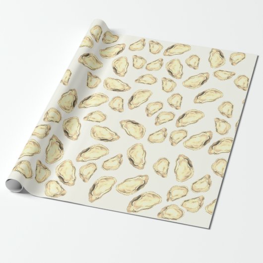 Gold Oyster Wrapping Paper // GOLD Geschenkpapier (Ungerollt)