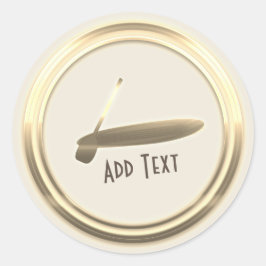 Gold Paddle Sticker